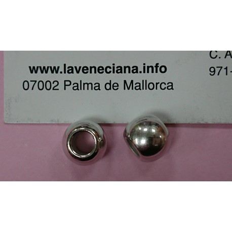 PIEZA ACRILICA METALIZADA 10 MM CON AGUJERO GRANDE