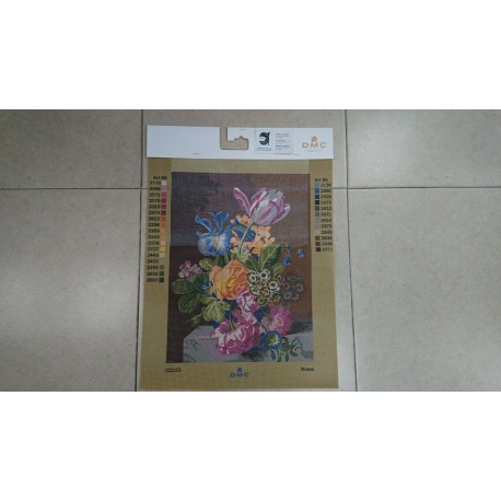 CAÑAMAZO 30*40 CM  ROSAS
