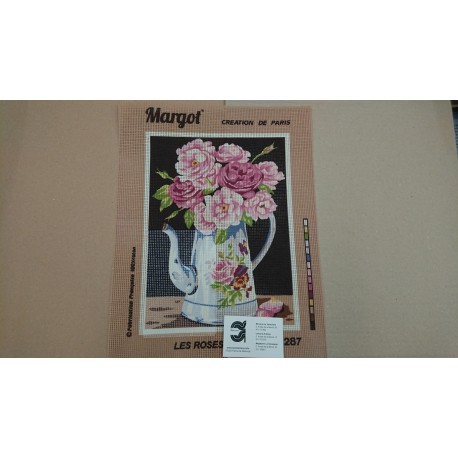 CAÑAMAZO 30*40 CM ROSAS