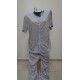 PIJAMA MUJER PIERNA LARGA M/C ABIERTO 50% ALG 50% POL