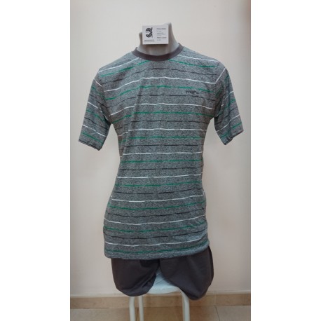 PIJAMA HOMBRE 100% ALGODON M/CORTA