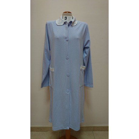 BATA MUJER M/L BOTONES 50% ALG 50% POL