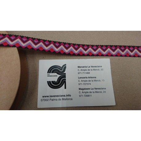GROS GRAIN 15 MM ESTAMPADO ESPIGA