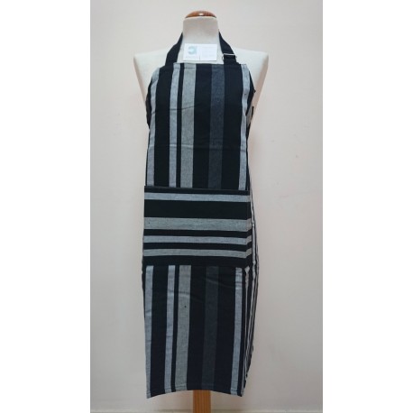 DELANTAL RAYAS ALGODON 100% 80X75 CM