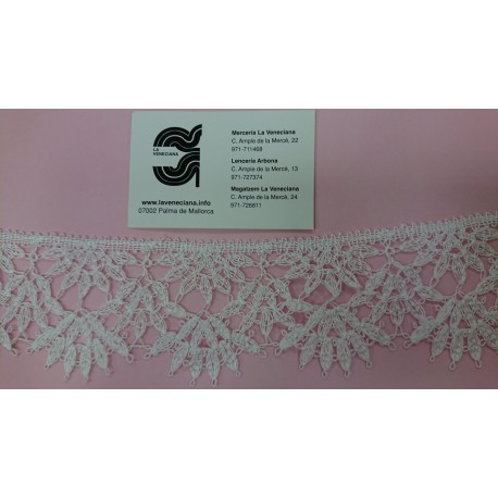 PUNTILLA GUIPUR 7 CM BLANCA