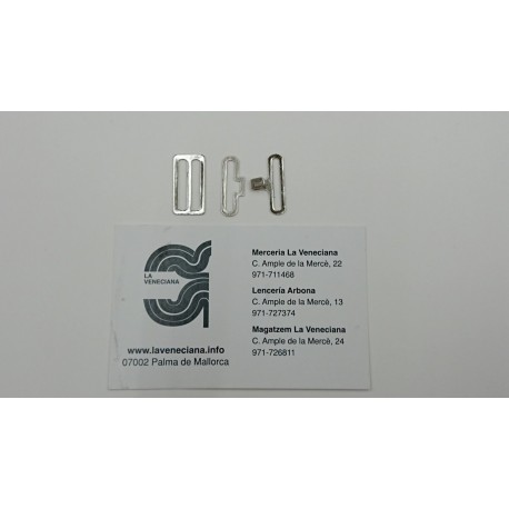 JUEGO PAJARITA O CORBATIN METAL 17 MM DE PASO