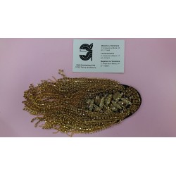 HOMBRERA FANTASÍA 1 U. CRISTAL DORADA 20*5 CM