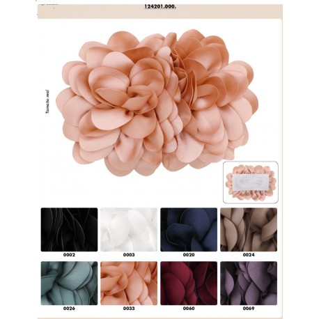 FLOR DOBLE DE SATEN DE 16 CM