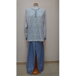 PIJAMA MUJER TAPETA 50% ALGOODN 50% POL