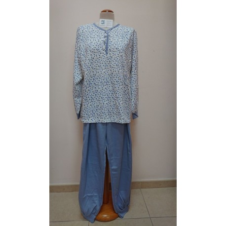 PIJAMA MUJER TAPETA 50% ALGOODN 50% POL