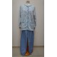 PIJAMA MUJER ABIERTO CUELLO 50% ALGOODN 50% POL
