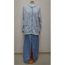 PIJAMA MUJER ABIERTO CUELLO 50% ALGOODN 50% POL