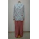 PIJAMA MUJER ALGODON 50% POL. 50% CUELLO  ABIERTO