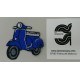 APLICACION MOTO VESPA TERMOADHESIVA
