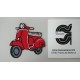 APLICACION MOTO VESPA TERMOADHESIVA