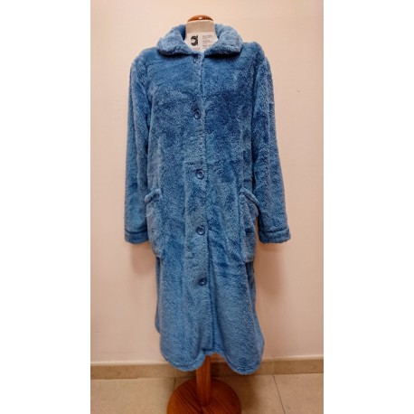 BATA MUJER BOTON PELO 100% POLIESTER
