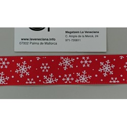 CINTA NAVIDAD GROSGRAIN
