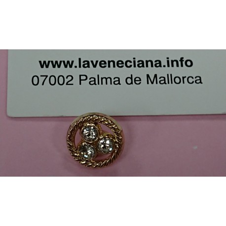 BOTON METAL STRASS Nº18