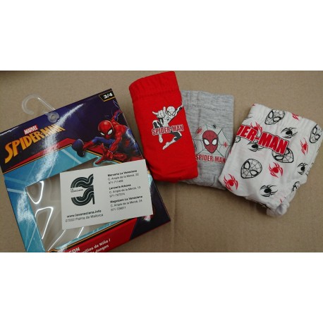 PACK TRES SLIPS NIÑO SPIDERMAN