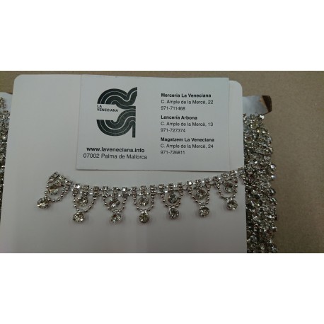 FLECO STRASS 2 CM  70% CRISTAL 30% METAL