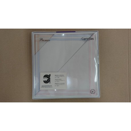CAJA 6 PAÑUELOS FANTASIA 30*30 CM 100% ALGODON MUJER