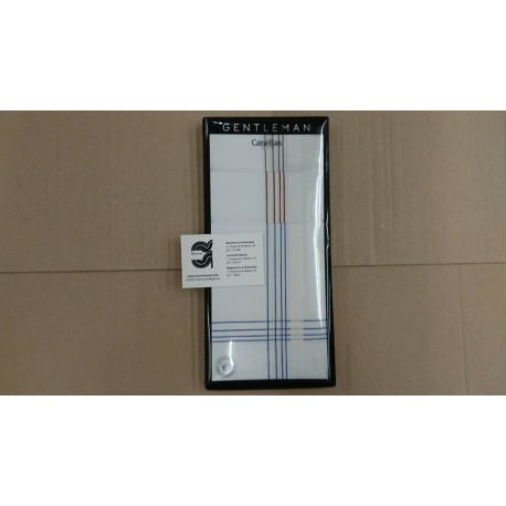 CAJA 6 PAÑUELOS FANTASIA 44*44 CM 100% ALGODON FONDO BLANCO