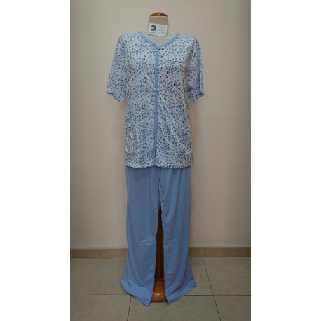PIJAMA MUJER 50% ALG 50% POL ABIERTO