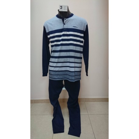 PIJAMA HOMBRE ALGODON 100% M/LARGA