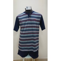 PIJAMA HOMBRE ALGODON 100% M/C
