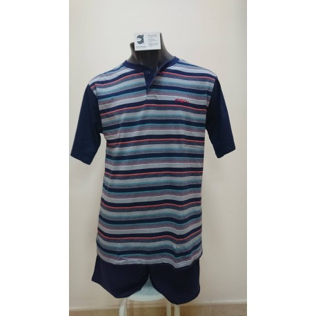 PIJAMA HOMBRE ALGODON 100% M/C