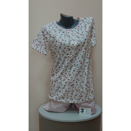 PIJAMA MUJER 100% ALGODON M/C