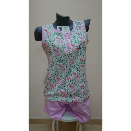 PIJAMA MUJER ALGODON 100% TIRANTES