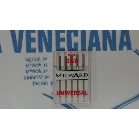 5 AGUJAS  MAQUINA  PLANAS Nº 60  STANDAR