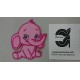 APLICACION ELEFANTE 4*6 CM TERMOADHESIVO