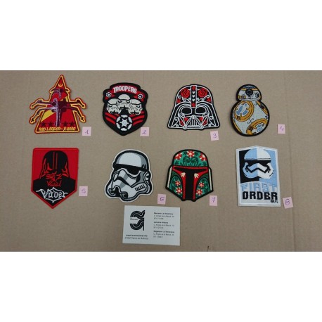 APLICACION STAR WARS  8*8 CM TERMOADHESIVAS