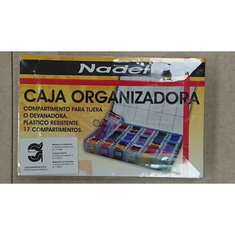 CAJA ORGANIZADORA 17 COMPARTIMENTOS 18*4*24 CM