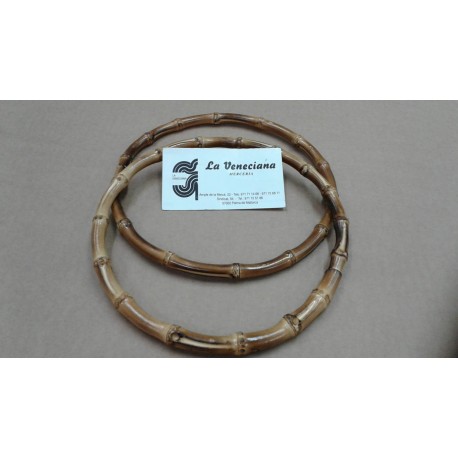 PAR ASAS BAMBU DE 18 CM DE DIAMETRO APROX