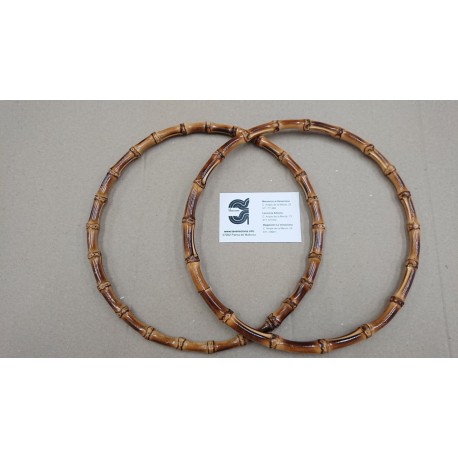 PAR ASAS BAMBU DE 23 CM DE DIAMETRO APROX