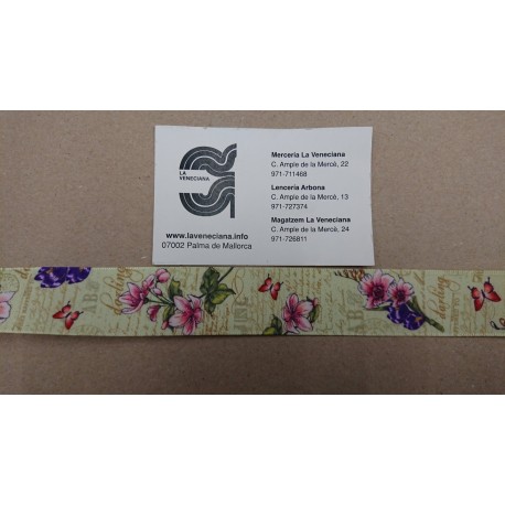CINTA RASO ESTAMPADA 25 MM
