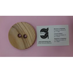 BOTON GIGANTE MADERA 7 CM DIAMETRO