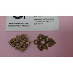 BROCHE METALICO  6*2.5 CM