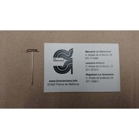 25 ALFILERES FORMA 'T' 38*1 MM