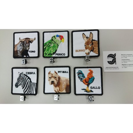 APLICACION ANIMALES 5*6 CM TERMOADHESIVA