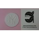 APLICACION REDONDA 'NY'  3.5 CM TERMOADHESIVA