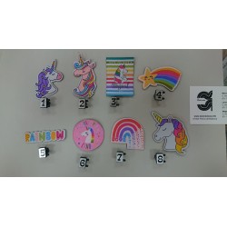 APLICACION UNICORNIOS APROX 8*4 CM TERMOADHESIVA