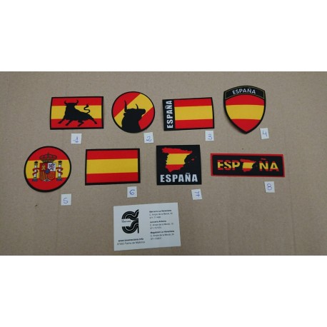 APLICACION DE ESPAÑA  APROX 7*5 CM TERMOADHESIVA
