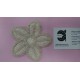 APLICACION FLOR 10 CM RUSTICA ALGODON CRUDA