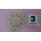 APLICACION FLOR 10 CM RUSTICA ALGODON CRUDA