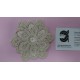 APLICACION FLOR 10 CM RUSTICA ALGODON CRUDA