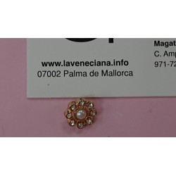 BOTON METAL STRASS PIE